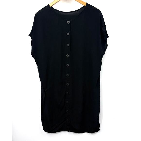 Madewell Dress Womens Crewneck Button Back Easy Dress Short Sleeve Mini Size M - Picture 8 of 8